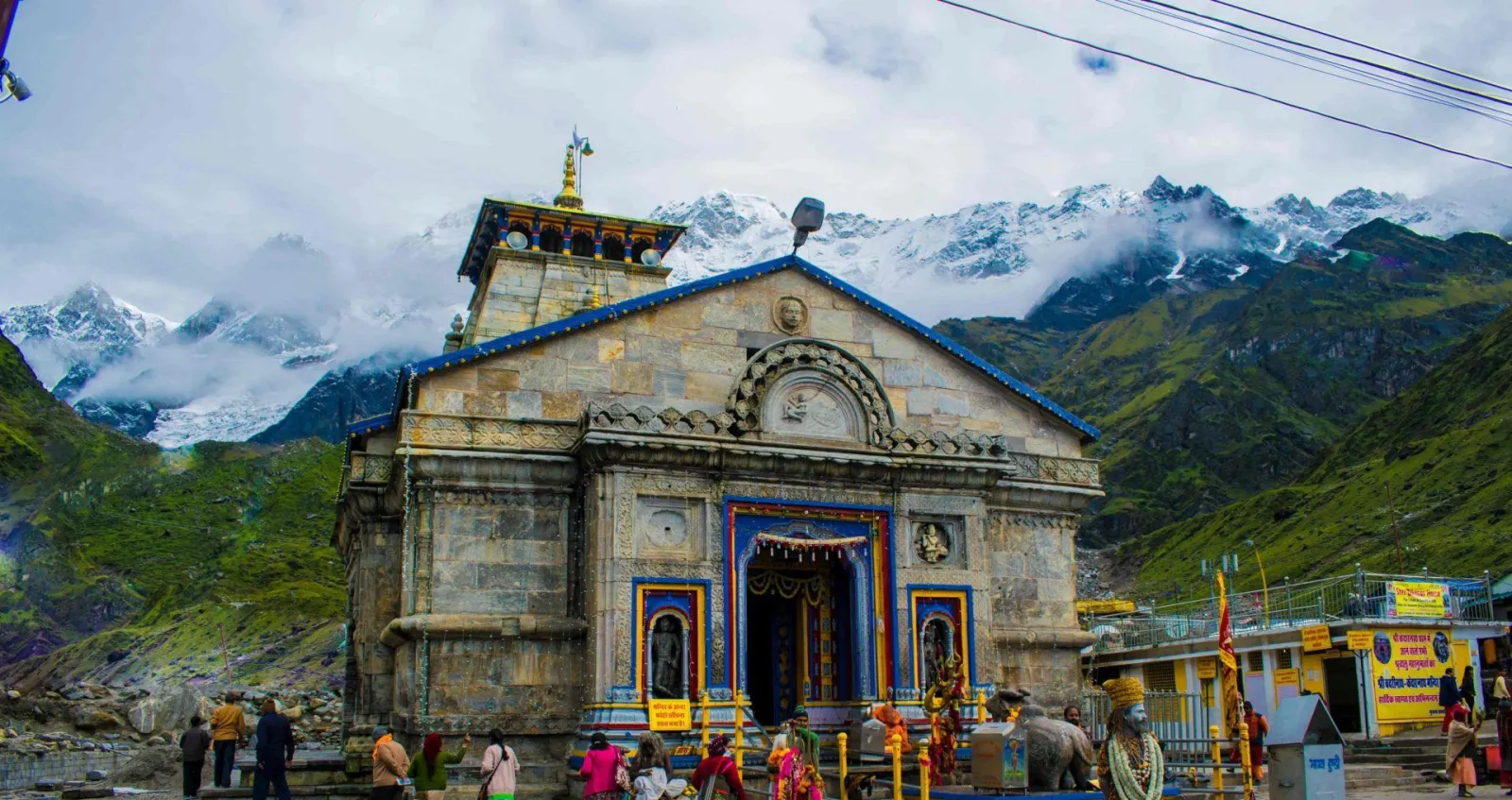 Char Dham Yatra — Kedarnath temple in the Himalayas