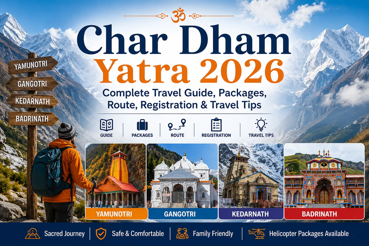 Char Dham Yatra 2026: Complete Travel Guide, Packages, Route, Registration & Travel Tips