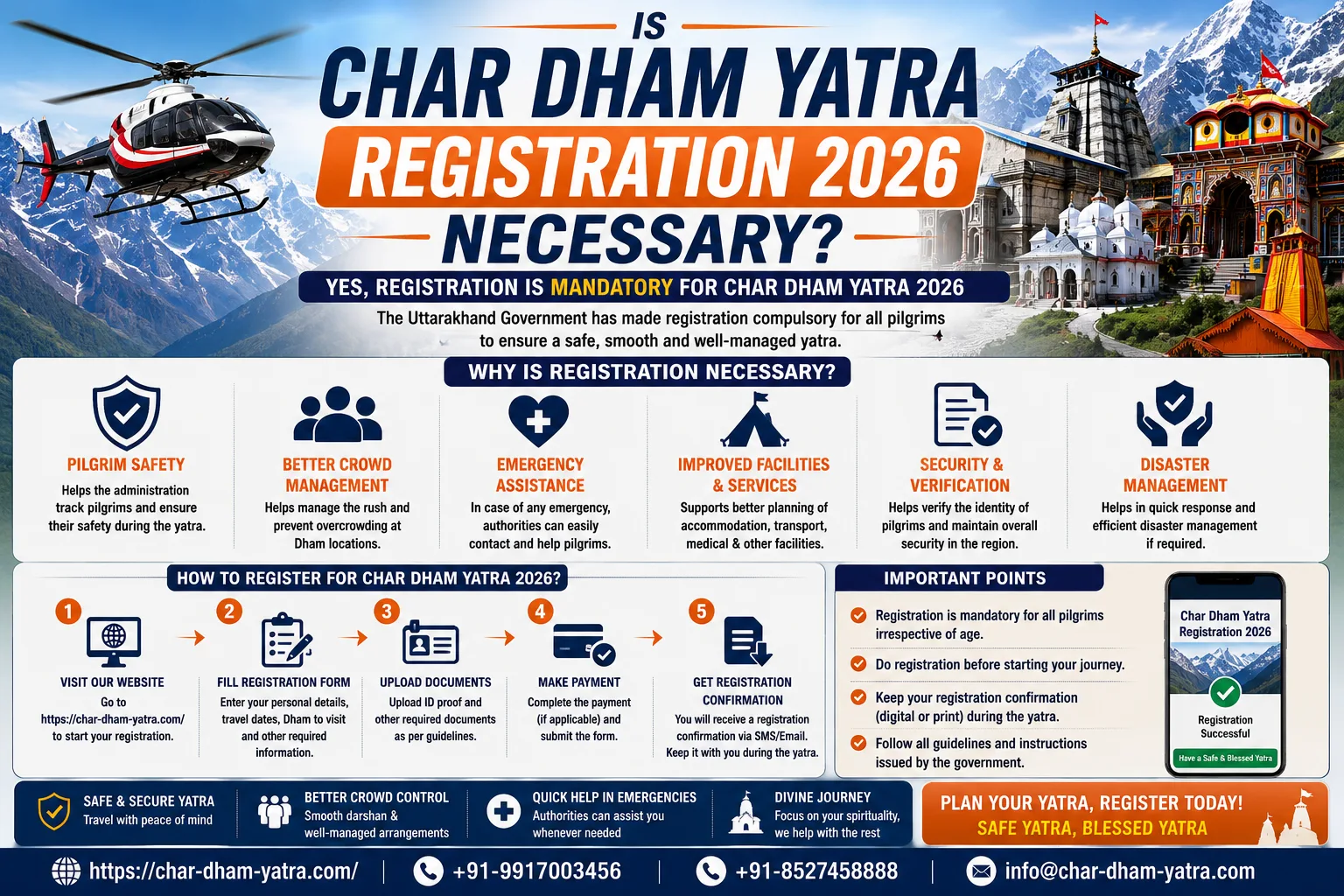 Is Char Dham Yatra Registration 2026 necessary