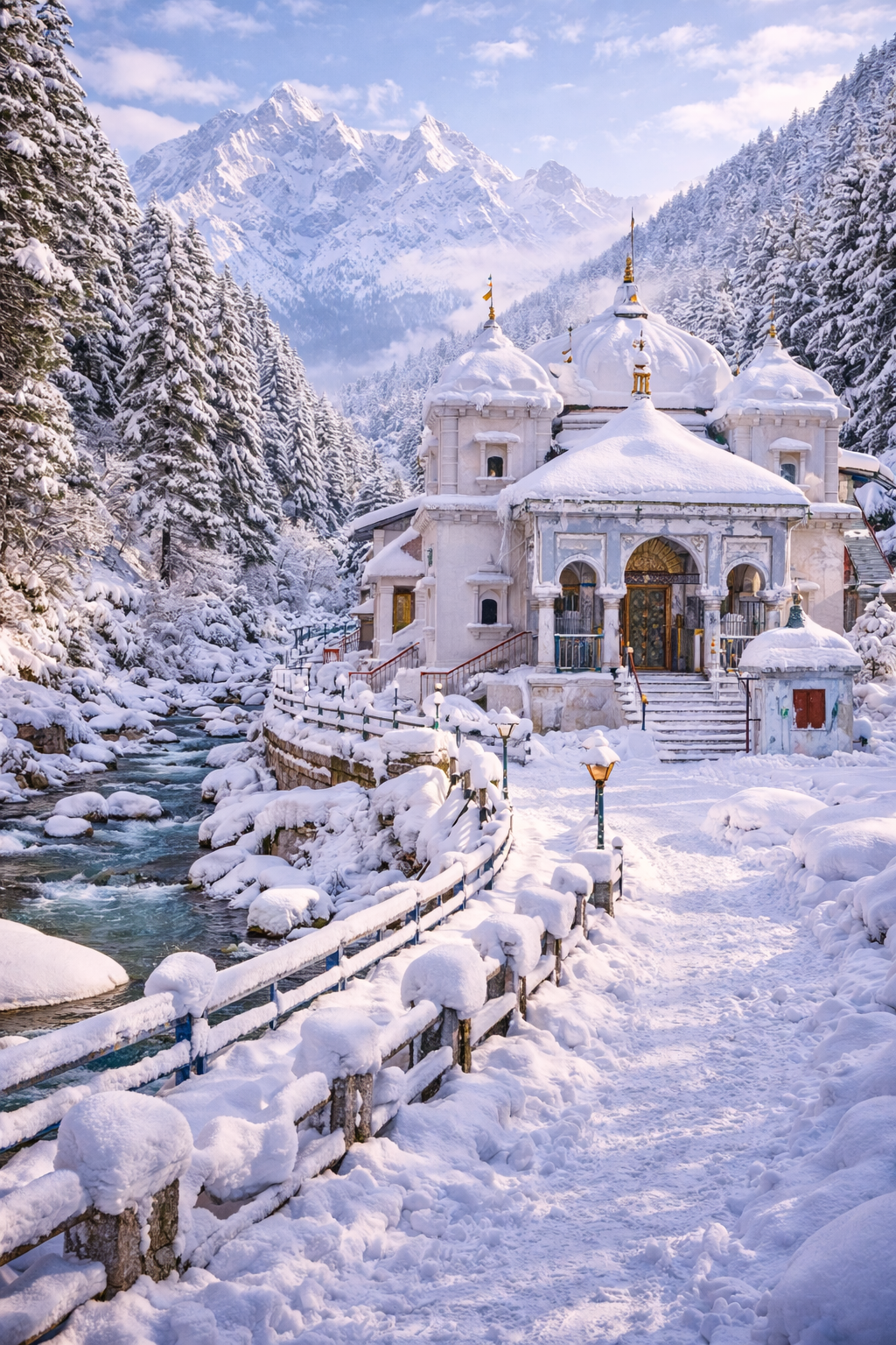 Gangotri Snow fall
