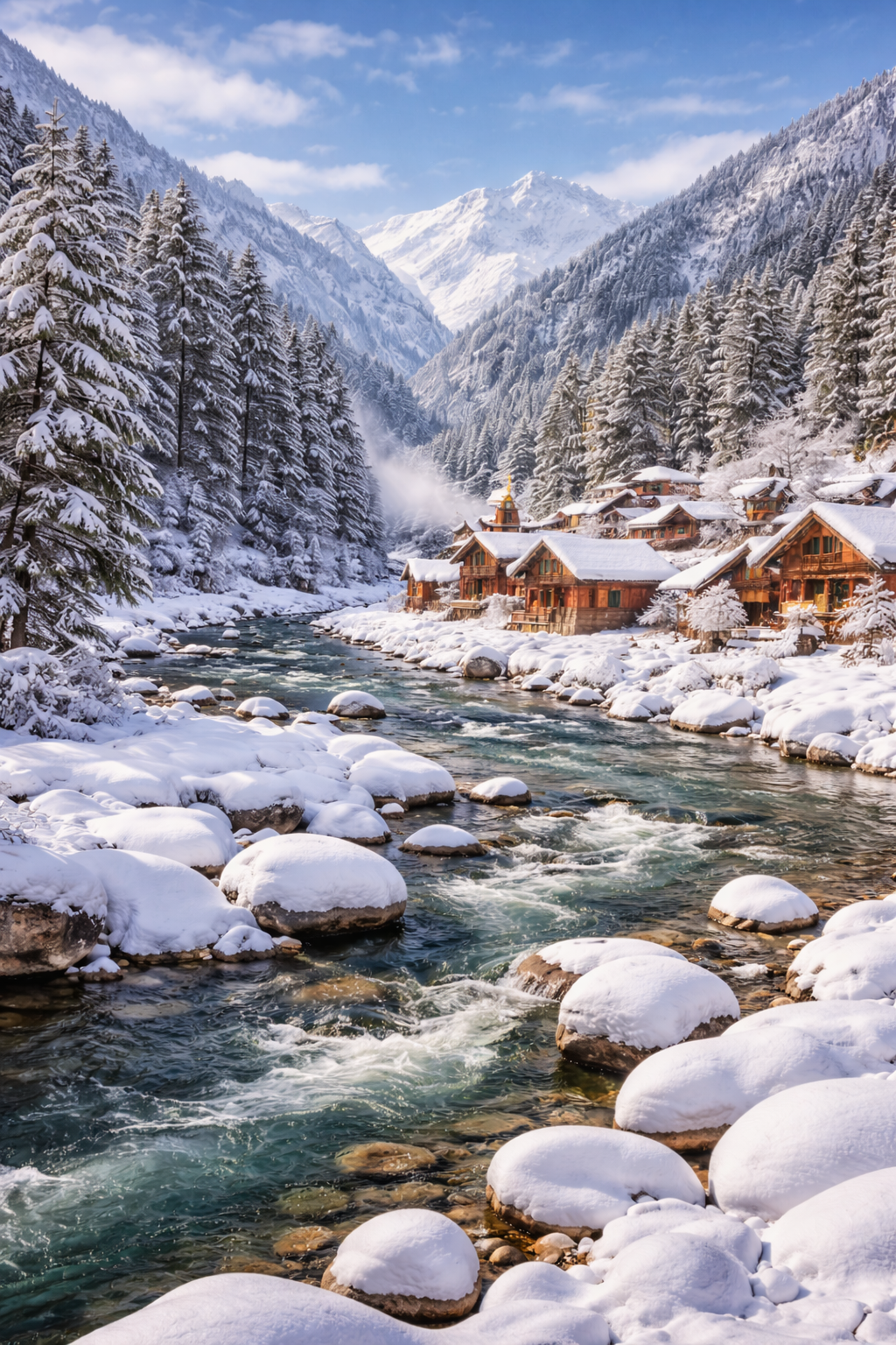 Harsil Vaily snow fall