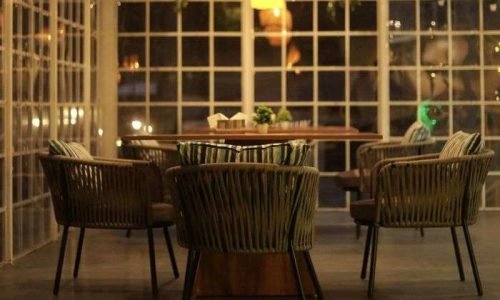 Restaurant of Harsil Village Resort.